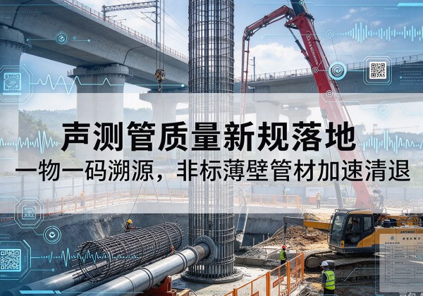 黄埔声测管质量新规落地，一物一码溯源，非标薄壁管材加速清退